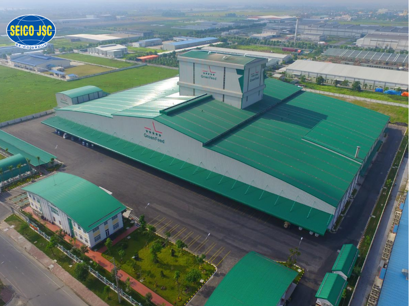 Nhà máy khung thép tiền chế trong lĩnh vực nông nghiệp - nuôi trồng, chế biến thực phẩm