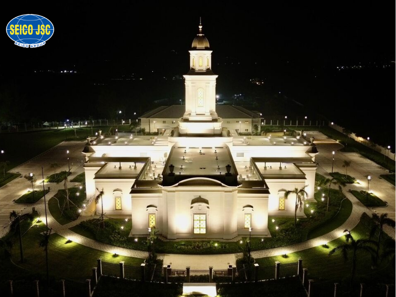 Giải pháp kết cấu thép xây dựng The Bacolod Philippines Temple of The Church of Jesus Christ of Latter-day Saints