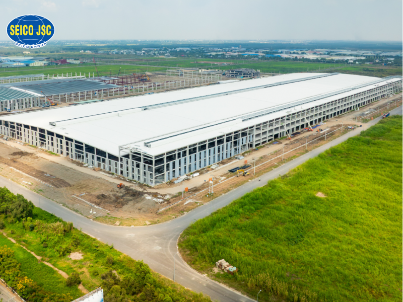 Thiết kế nhà máy khung thép tiền chế cho lĩnh vực công nghiệp - dệt may