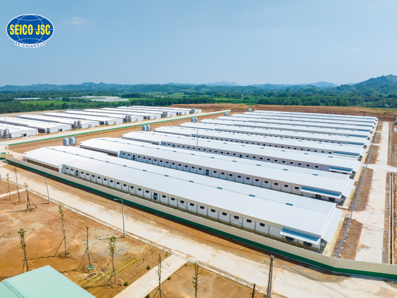 chuồng trại nhà thép tiền chế