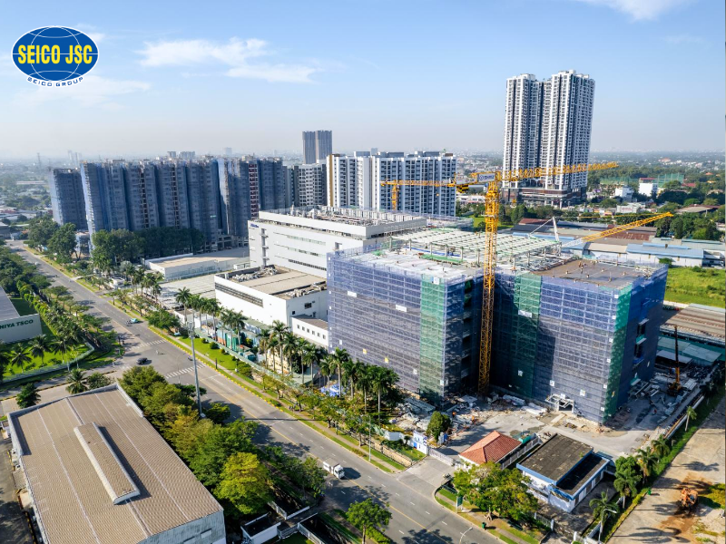 Nhà xưởng tiền chế nhiều tầng Nitto Denko Việt Nam