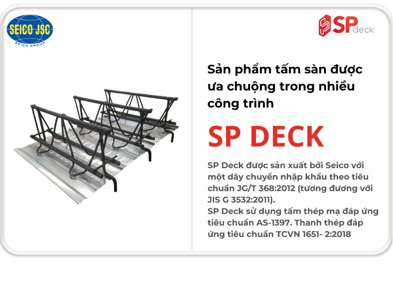 Tấm sàn liên hợp SP Deck của SEICO